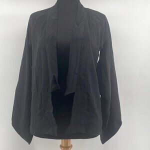 Winter Kate silk black condor cape sz small